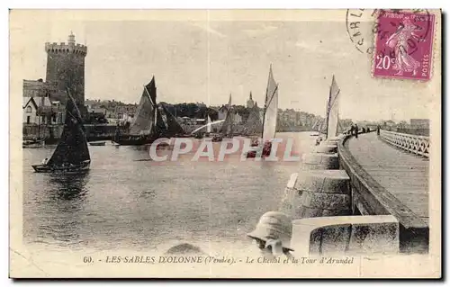 Sables d Olonne - Le Chenal et la Tour Arundel - Cartes postales