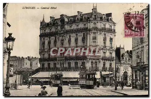 Limoges - Central Hotel - Ansichtskarte AK