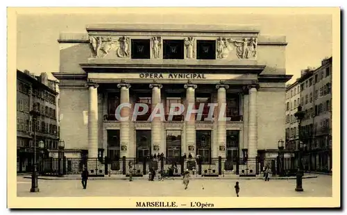 Marseille - L Opera - Ansichtskarte AK