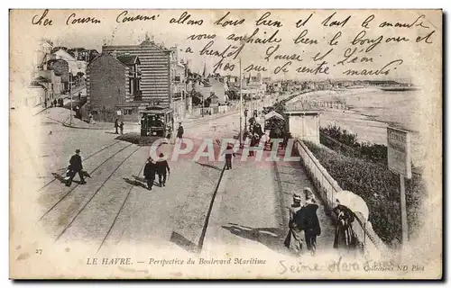 Le Havre - Perspective du Boulevard Maritime - Ansichtskarte AK