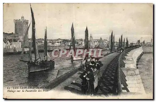 Sables d Olonne - Halage sur la Passerelle des Piles - Cartes postales