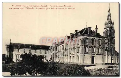 La Grande Trappe - pres Mortagne - Facade Ouest de la Monastere - Ansichtskarte AK