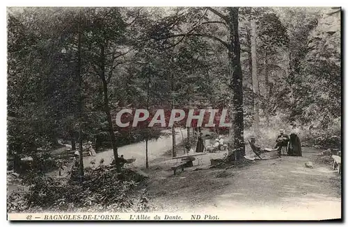 Bagnoles de l Orne - L Allee du Dante - Cartes postales