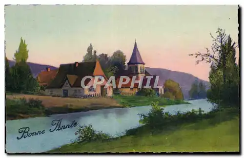 Fetes - Voeux - Holiday - Bonne Annee - Happy New Year - Country Landscape - Cartes postales