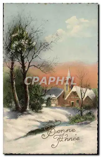 Fetes - Voeux - Holiday - Bonne Annee - Happy New Year - Country Landscape - Cartes postales