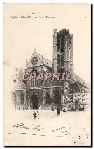 Paris - 3 - Eglise Saint Nicolas des Champs - Cartes postales