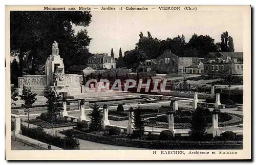 Vierzon - Jardin et Colonnades - Cartes postales