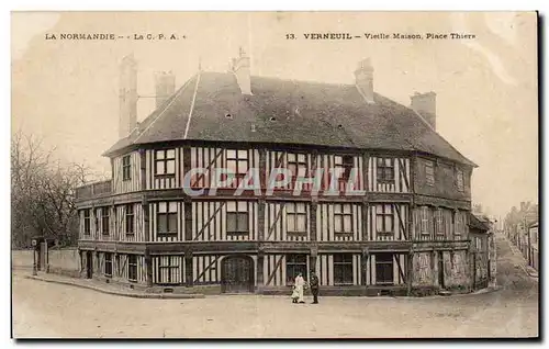 Cartes postales Verneuil Vieille maison Place Thiers