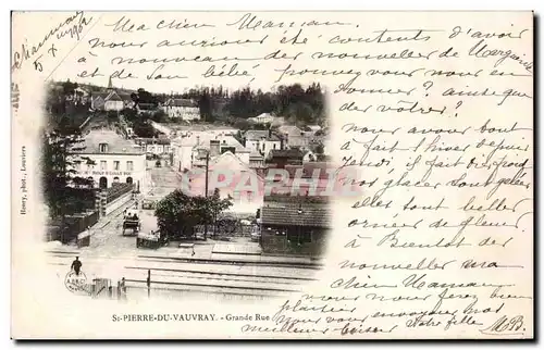 Cartes postales St Pierre du Vauvray Grande rue