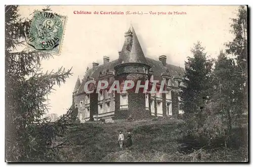 Cartes postales Chateau de Courtalain Vue prise du moulin