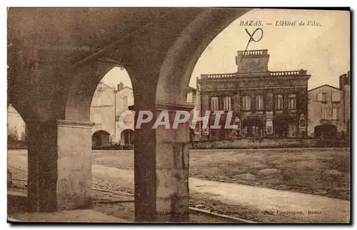 Bazas - L Hotel de Ville - Ansichtskarte AK