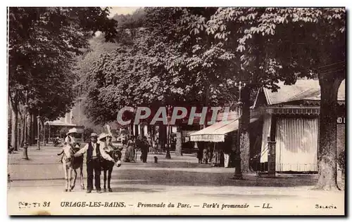 Uriage les Bains - Les Promenades - ane - donkey - Cartes postales