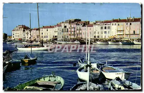 Saint Tropez - Le Quai Jean Jaures et la Vieille Tour - Ansichtskarte AK