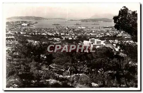 Moderne Karte Toulon Vue generale