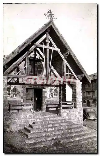 Moderne Karte Valberg Sanctuaire ND des neiges Le porche (fresques de Cassarini)