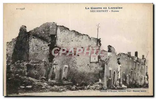 Cartes postales Seicheprey Ruines