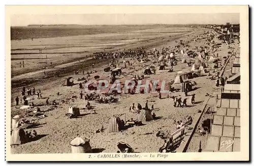 Cartes postales Carolles La plage