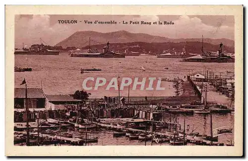 Cartes postales Toulon Vue d ensemble Le petit rang et la rade