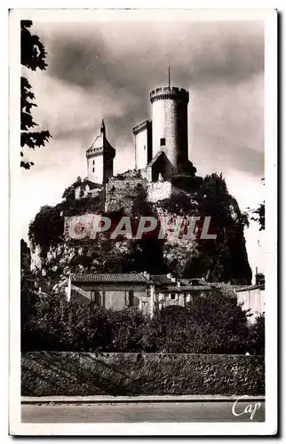 Ansichtskarte AK Foix Orage sur le chateau fort