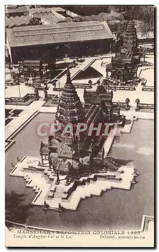 Cartes postales Marseille Exposition coloniale 1922 Temple d Angkor