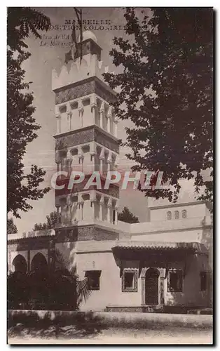 Cartes postales Marseille Exposition coloniale 1922 Palais de l algerie le Minaret