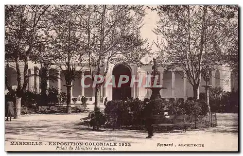 Ansichtskarte AK Marseille Exposition coloniale 1922 Palais du Ministere des colonies