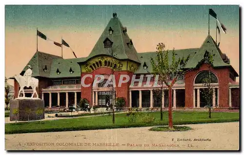 Ansichtskarte AK Marseille Exposition coloniale 1922 Palais de Madagascar