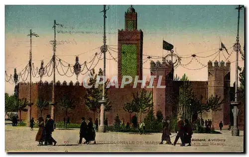 Cartes postales Marseille Exposition coloniale 1922 Palais du Maroc