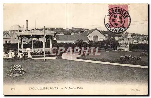 Cartes postales Trouville sur Mer Le jardin public