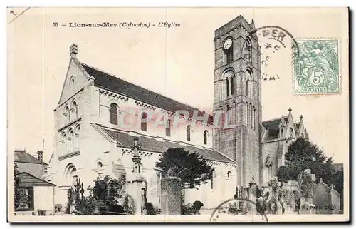 Cartes postales Lion sur Mer L eglise