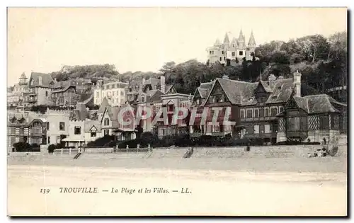 Ansichtskarte AK Trouville La plage et les villas