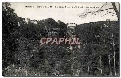 Cartes postales Maison de retraite PLM La gorge noire Marseille Vue generale