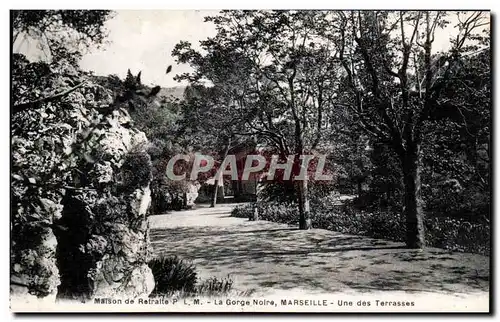 Cartes postales Maison de retraite PLM La gorge noire Marseille Une des terrasses