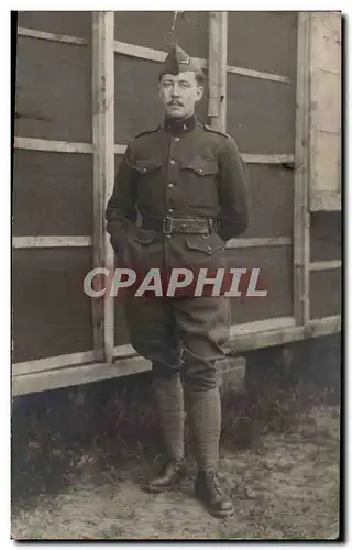 CARTE PHOTO Militaria Soldat Belgique