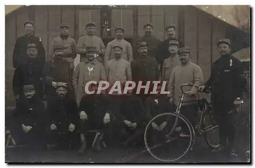 CARTE PHOTO Militaria Soldats Velo