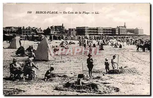 Cartes postales Berck Plage Un coin de la plage