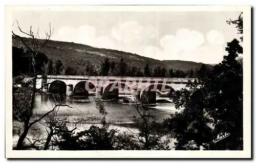 Moderne Karte Souillac Le pont sur la Dordogne