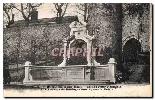 Cartes postales Boulogne sur Mer Le souvenir Francais Aux enfants de Boulogne morts pour la patrie