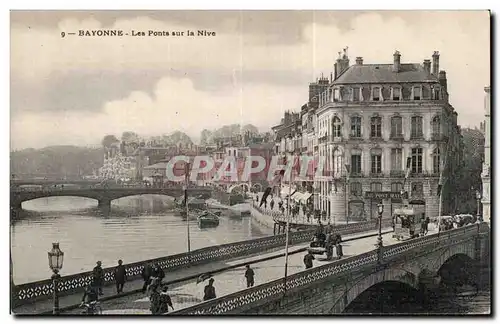 Cartes postales Bayonne Les ponts sur la Nive