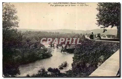 Cartes postales Sauveterre Vue pittoresque sur le Gave