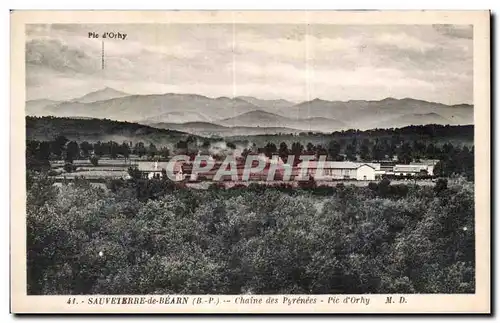 Cartes postales Sauveterre de Bearn Chaine des Pyrenees Pic d Orhy