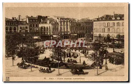 Cartes postales Pau Place Clemenceau