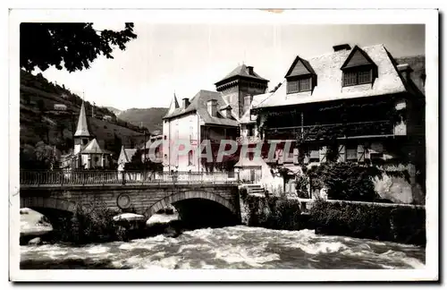 Cartes postales Arreau Vallee d Aure Vieilles maisons au bord de la Neste