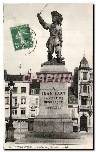 Cartes postales Dunkerque Statue de Jean Bart