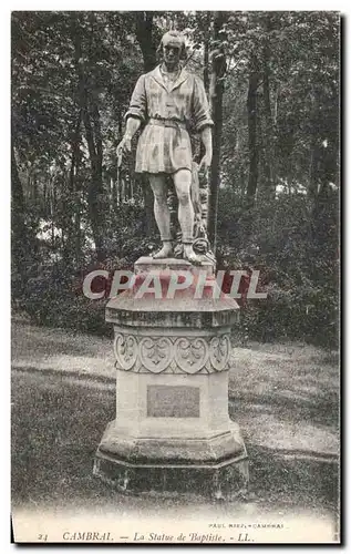 Ansichtskarte AK Cambrai La statue de Baptiste