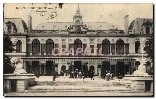 Cartes postales Boulogne sur Mer Le casino