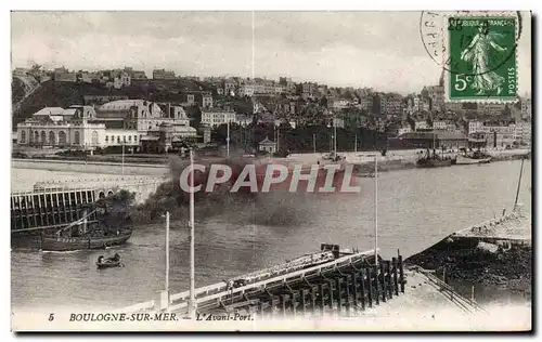 Ansichtskarte AK Boulogne sur Mer L avant port