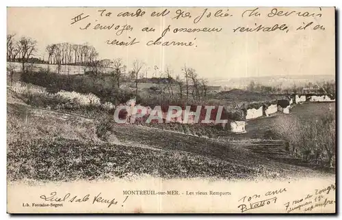 Cartes postales Montreuil sur Mer Les vieux remparts