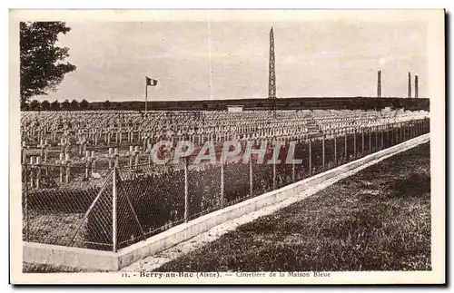 Cartes postales Berry au Bac Cimetiere de la maison bleue