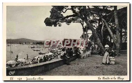 Cartes postales Juan les Pins La linede et la plage